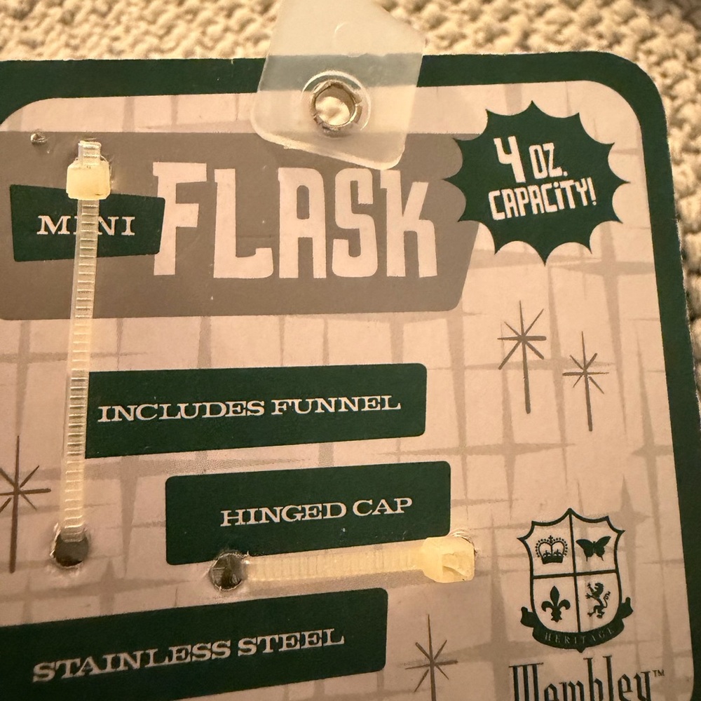 Ladies Night Retro Pattern Flask - Picture 3 of 5